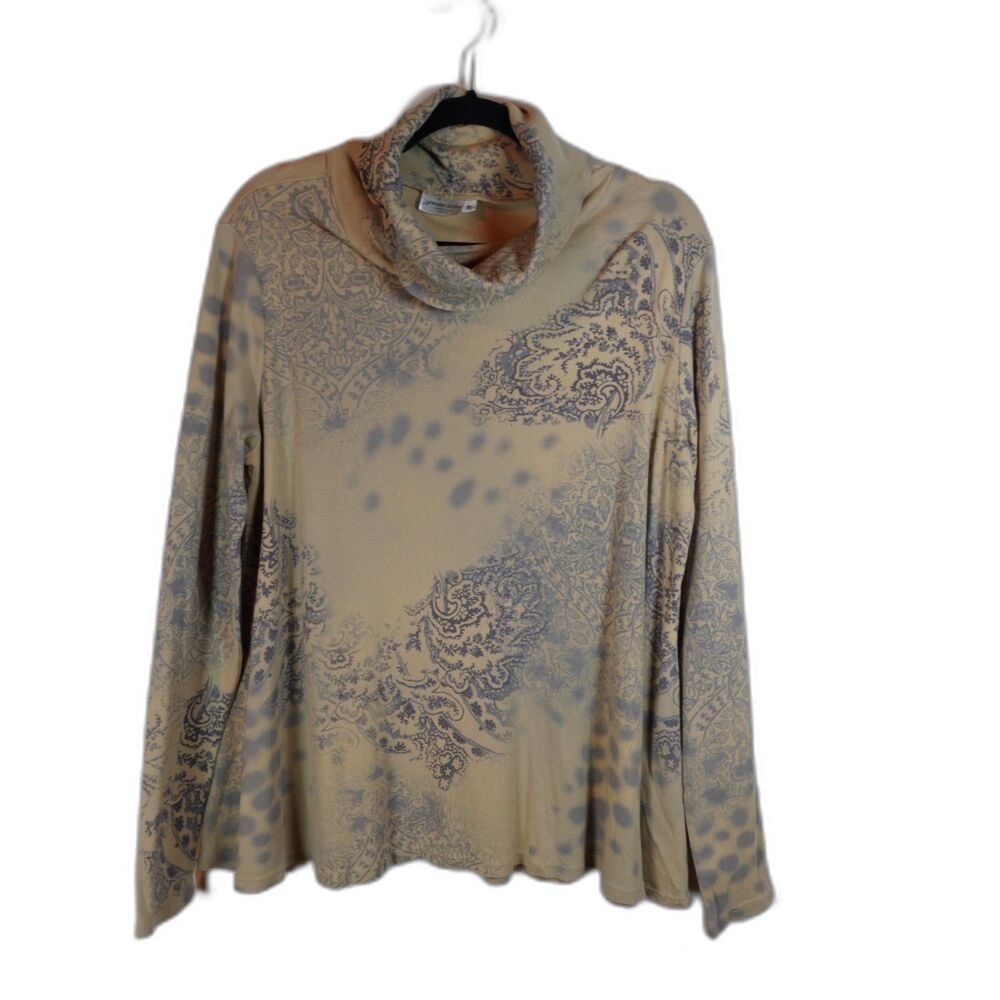 y2k 90s Retro Vintage Womens Top Size S Bling Paisley